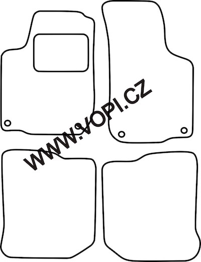 Autokoberce Škoda Octavia I 1996 - 2003 Perfectfit (4303)